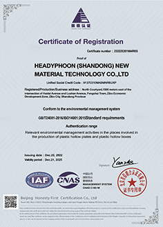 Headyphoon Shandong New Material Technology Co Ltd PP Corrugated